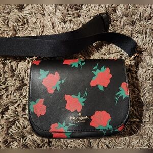 Super Cute Kate Spade Rose Print Bag NWT